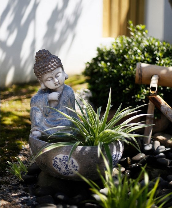 Buddha Statue Planter | Outdoor Garden Decoration and Ornament | Gifting for him or her | Housewarming Gift