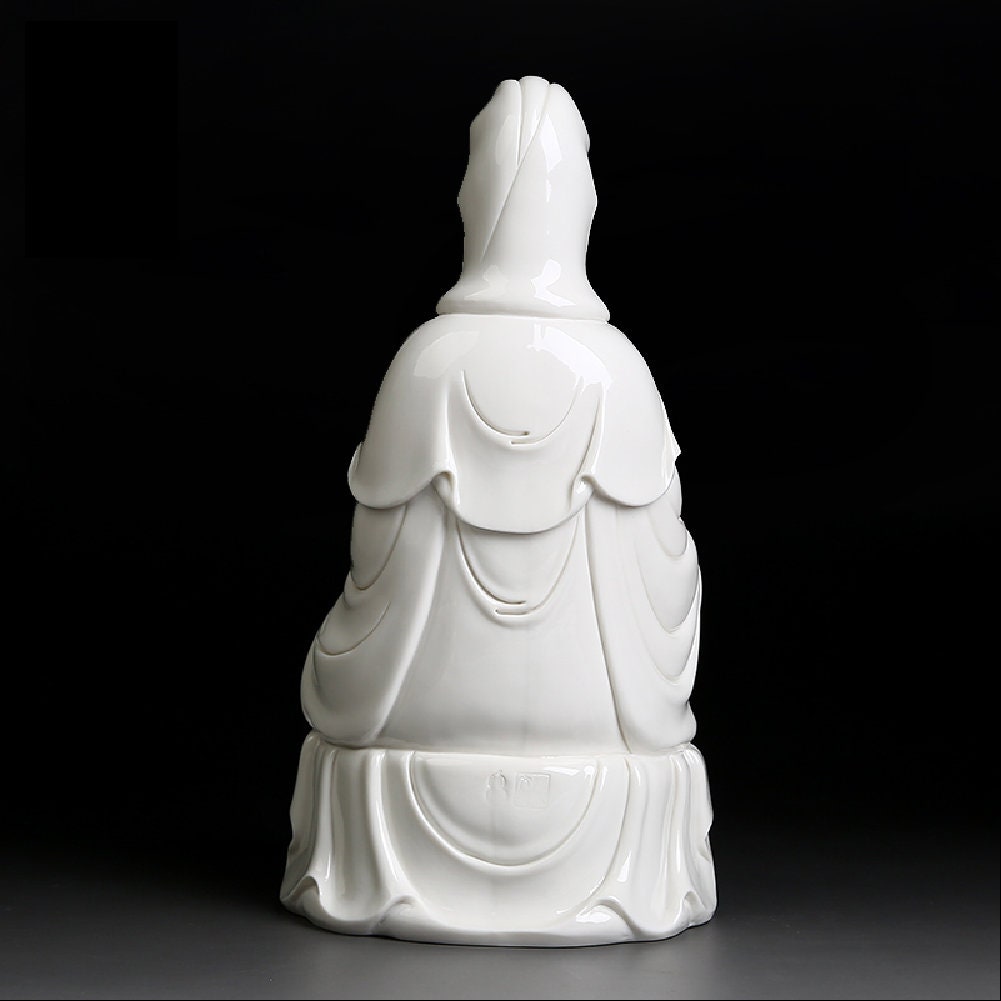 Porcelain Guan Yin Buddha Statue | Mindful Gift | Meditation