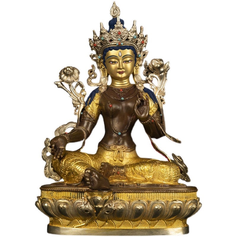 Tibetan Green Tara Buddha Statue | Spiritual and Religion | Meditation | Buddha Decoration and Ornament | Feng Sui