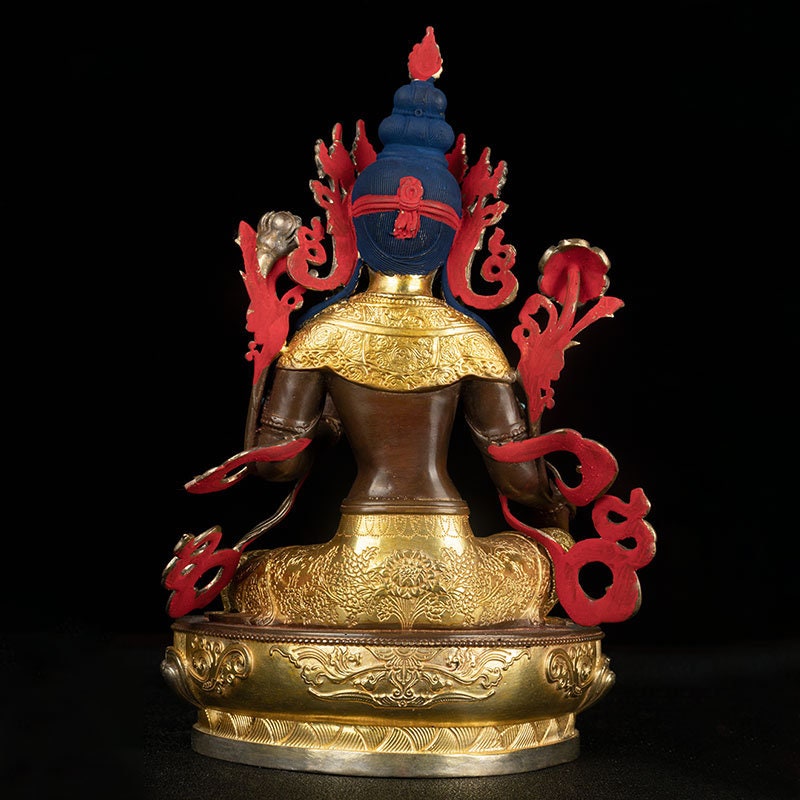 Tibetan Green Tara Buddha Statue | Spiritual and Religion | Meditation | Buddha Decoration and Ornament | Feng Sui