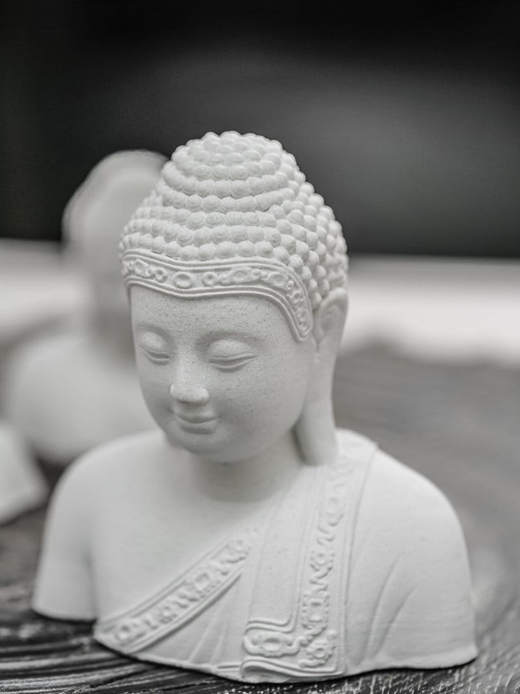 Fair faced Concrete Buddha Head Statue and Ornament | Home Decor | Gift for him or her | Aquarium Display | Meditation