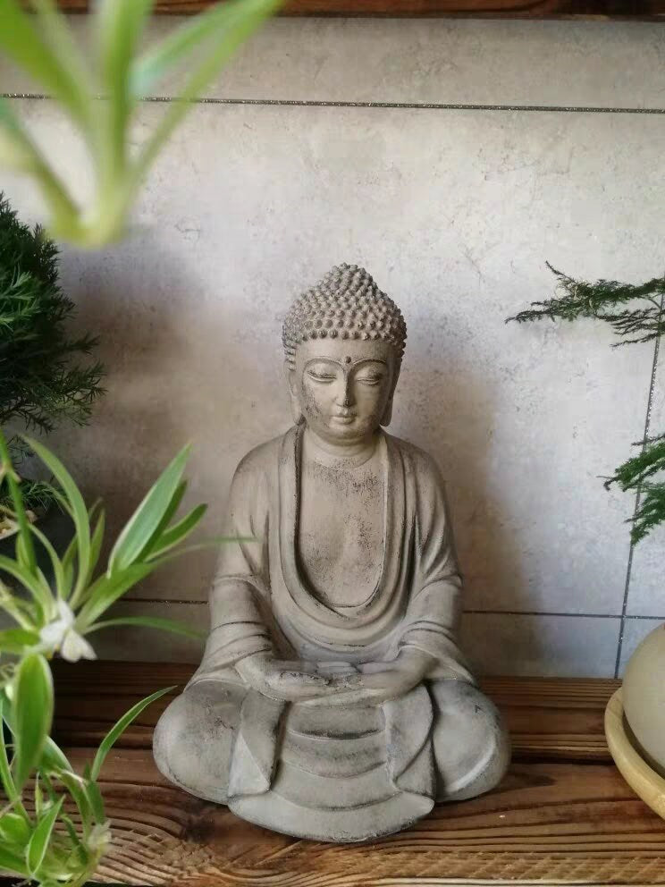 Handmade Meditation Buddha Statue Display | Dhyana Mudra | Gift for him or her | Religion and Spiritual | Harmony Peace Serenity