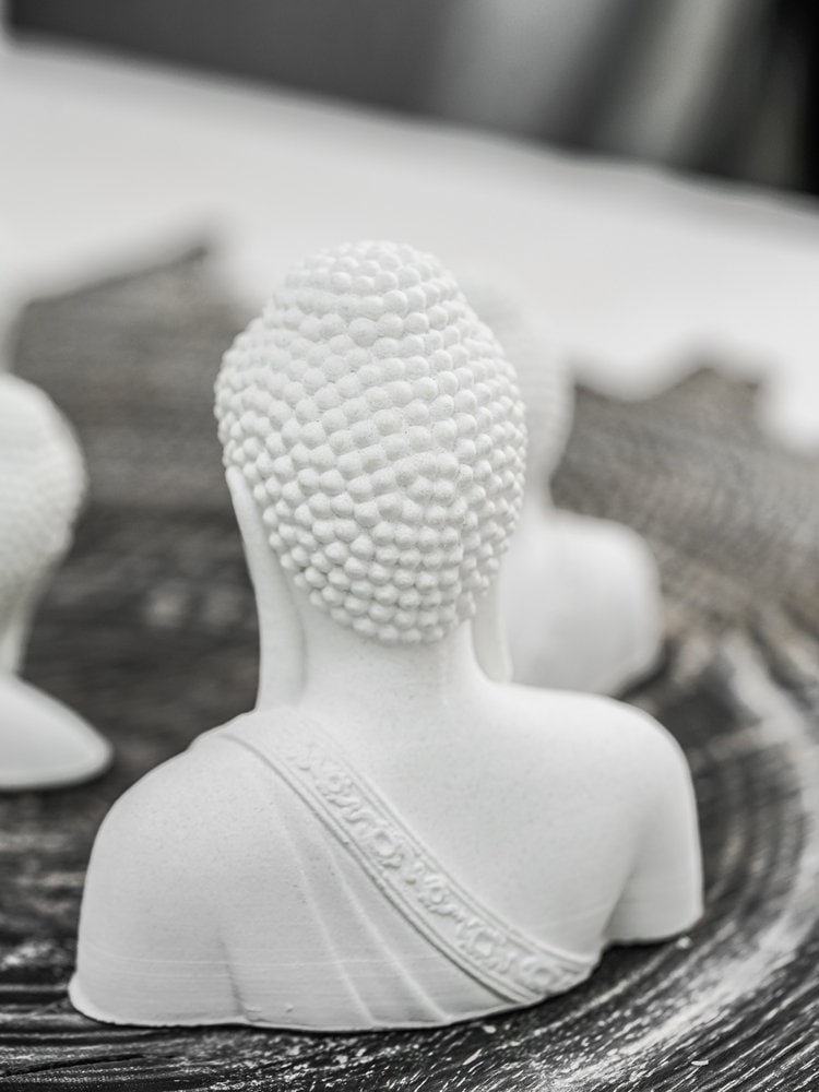 Fair faced Concrete Buddha Head Statue and Ornament | Home Decor | Gift for him or her | Aquarium Display | Meditation