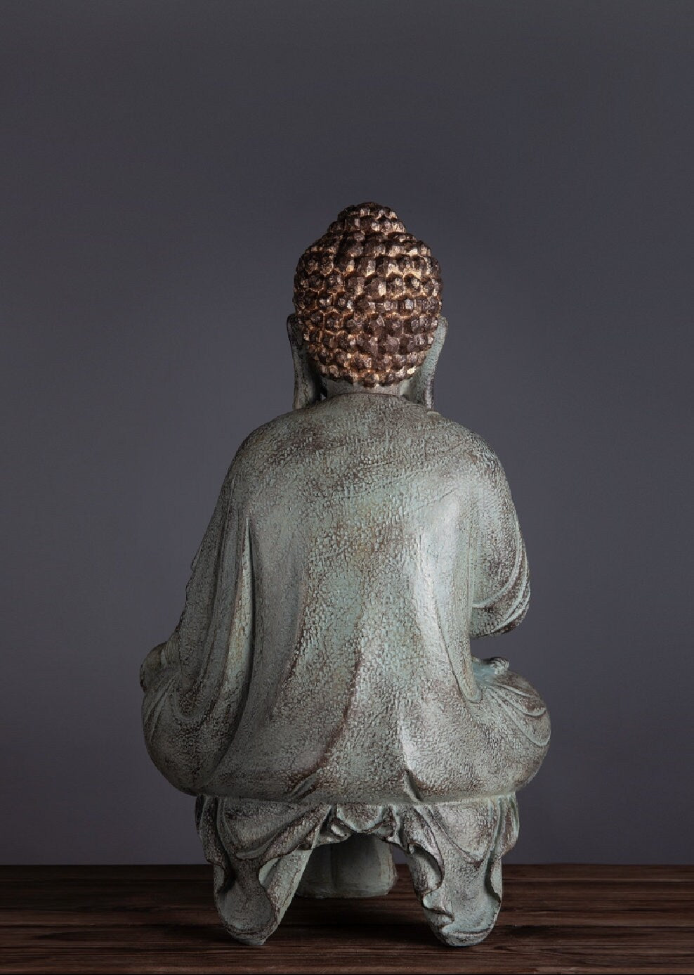 Handmade Abhaya Mudra Buddha Statue Decoration | Outdoor Garden | Aquarium Display | Meditation | House Warming Gift