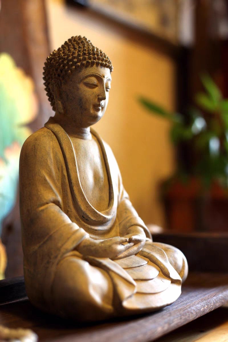 Handmade Meditation Buddha Statue Display | Dhyana Mudra | Gift for him or her | Religion and Spiritual | Harmony Peace Serenity