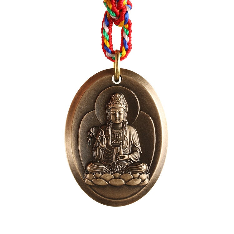 Handmade Guan Yin Amulet Pendant Medallions | Meditation | Protection | Mindful Gift | Blessing Good luck | Kuan Yin | Quan Yin | Kwan Yin