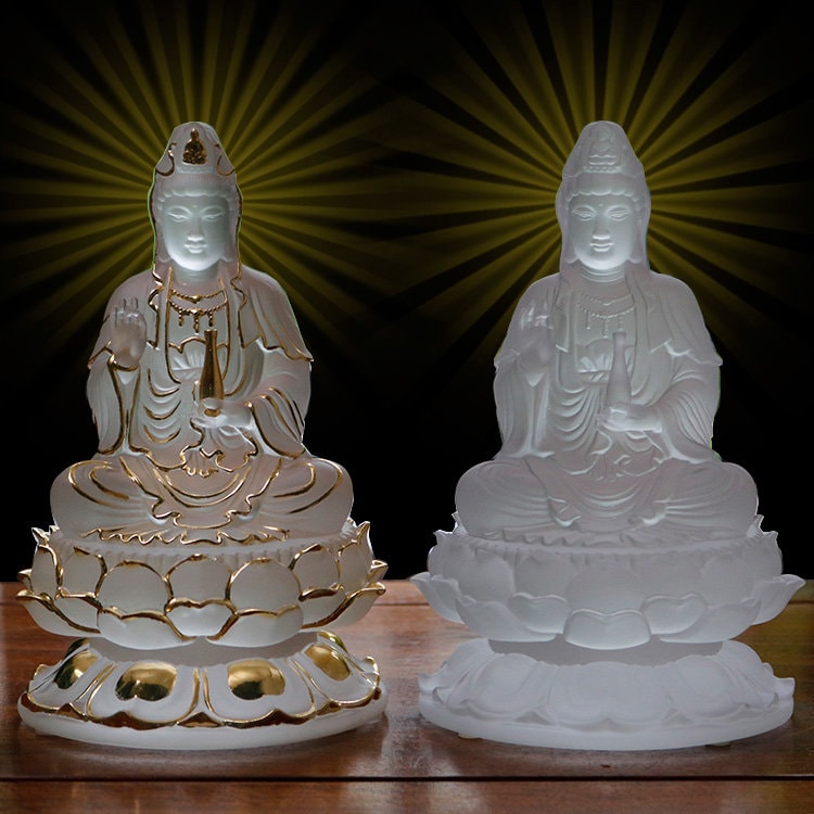 Handmade Liu Li Guan Yin Buddha Statue | Spiritual Religion | Gifting for him or her | Goddess of Compassion | Quan Yin | Kwan Yin