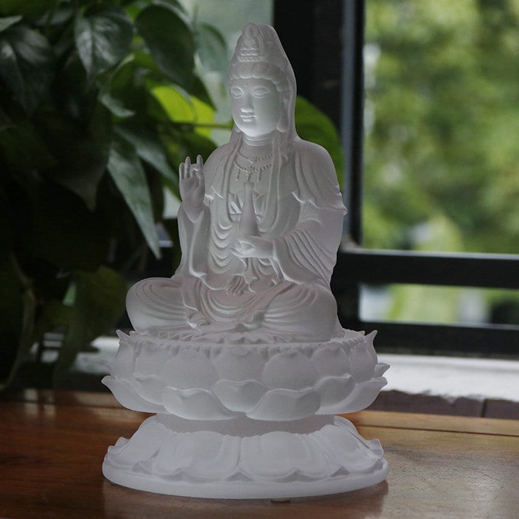 Handmade Liu Li Guan Yin Buddha Statue | Spiritual Religion | Gifting for him or her | Goddess of Compassion | Quan Yin | Kwan Yin