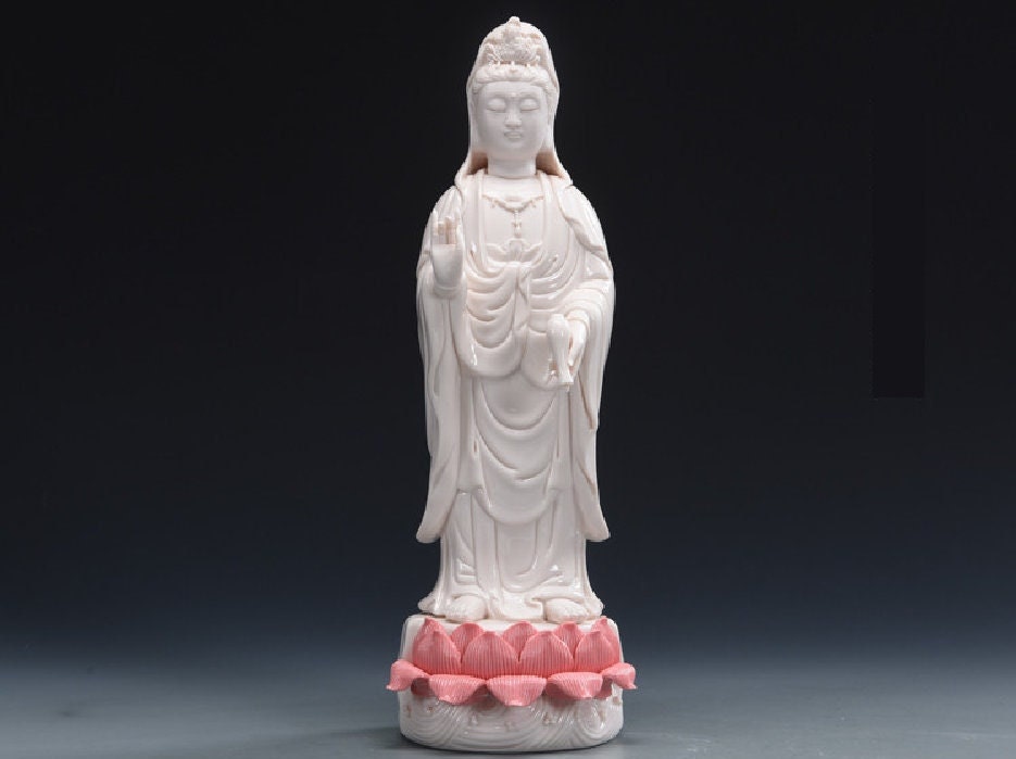 Porcelain Three Saints of the West Buddha Statue | Meditation | Oriental Decoration | Gift for him or her | Buddha Decoration | Altar