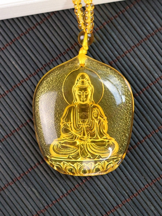Liu Li Guan Yin Amulet Pendant Medallions | Beads bracelet | Meditation and Blessing | Protection | Mindful Gift
