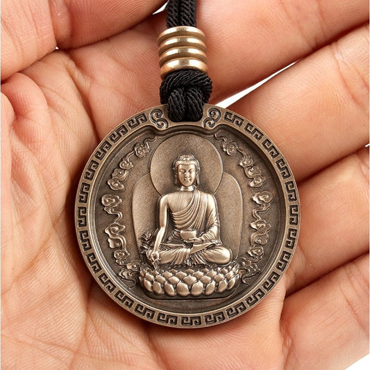 Handmade Medicine Buddha Amulet Pendant Medallions | Meditation | Protection | Mindful Gift | Blessing Good luck | Bodhisattva