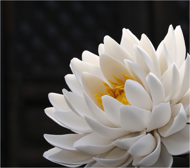 Meditation Porcelain Lotus Incense Stick Holder | Peace Serenity Tranquility Calmness | Spirituality & Religion | Gift for him and her