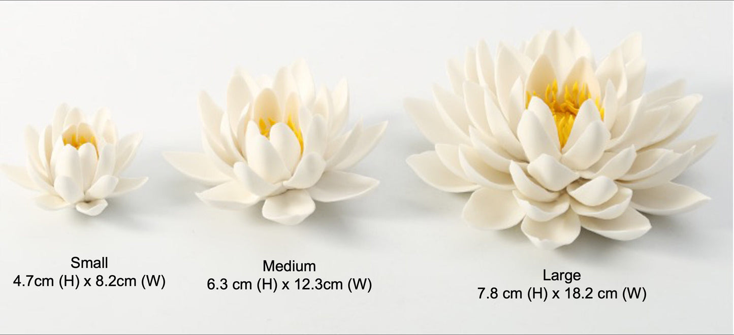 Meditation Porcelain Lotus Incense Stick Holder | Peace Serenity Tranquility Calmness | Spirituality & Religion | Gift for him and her