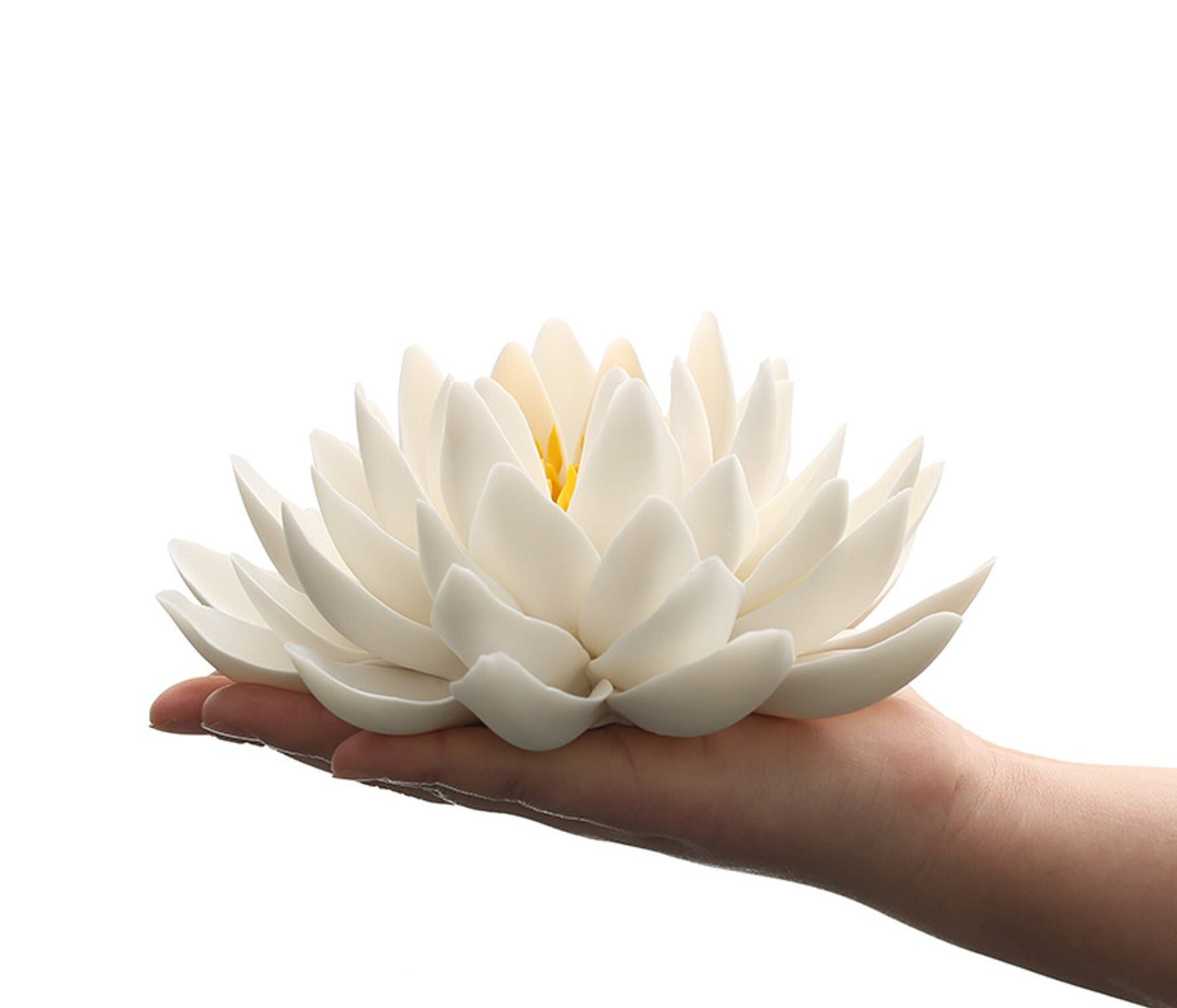Meditation Porcelain Lotus Incense Stick Holder | Peace Serenity Tranquility Calmness | Spirituality & Religion | Gift for him and her