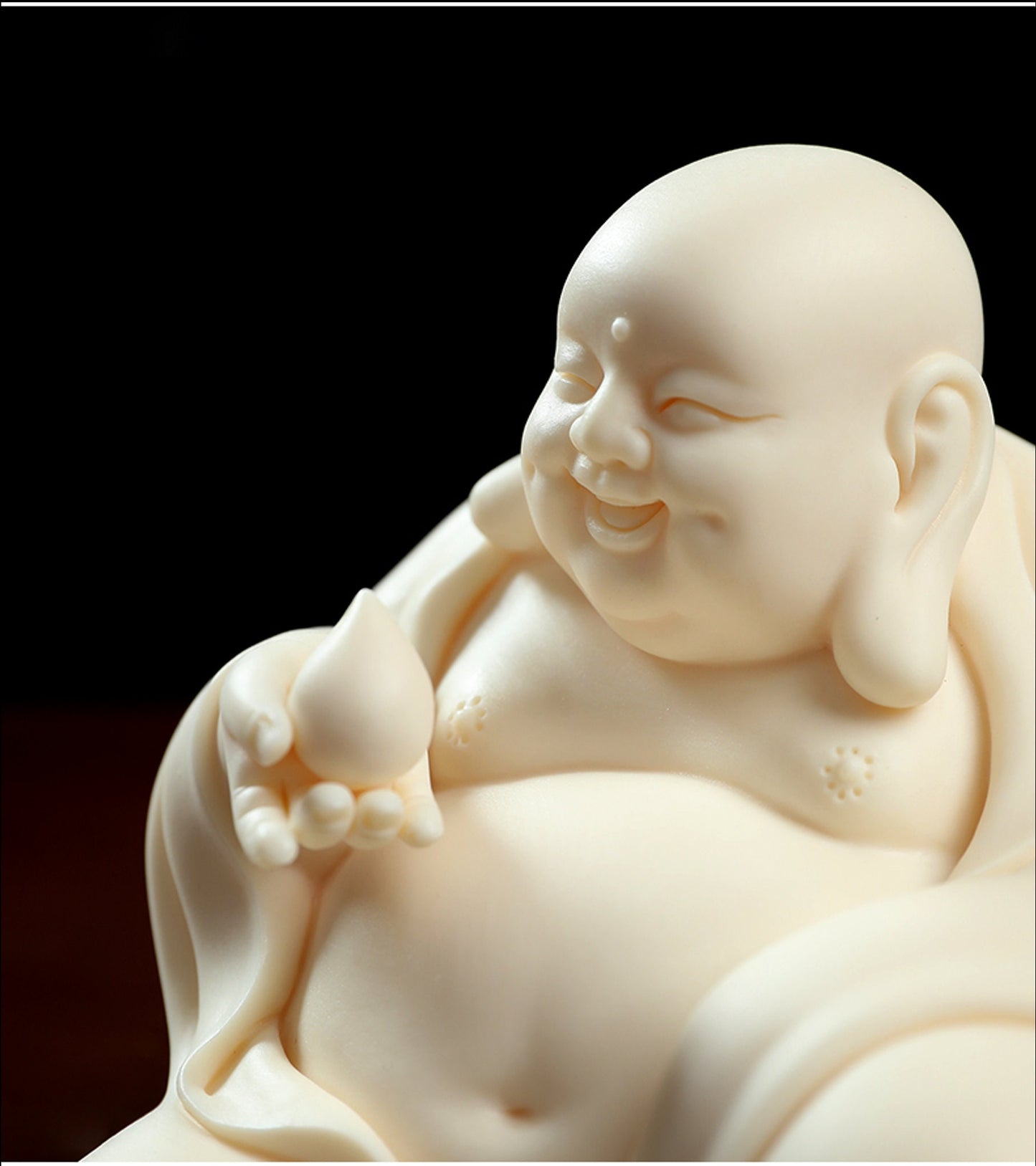 Biege Color Laughing Budda Statue & Ornamanet | Spiritual Religion | Gifting for him or her | Good luck and Happiness | Budai
