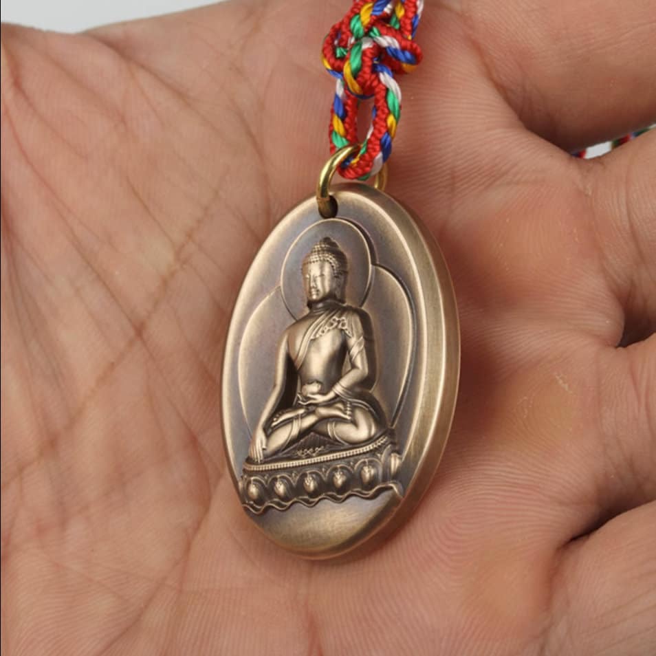 Shakyamuni Buddha Amulet Pendant Medallions | Meditation | Protection | Mindful Gift | Blessing Good luck