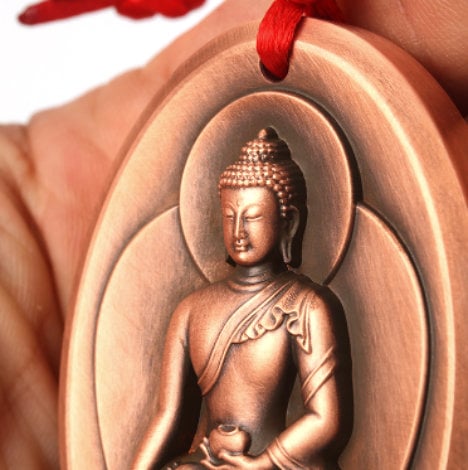 Shakyamuni Buddha Amulet Pendant Medallions | Meditation | Protection | Mindful Gift | Blessing Good luck